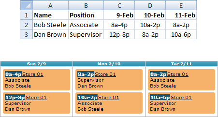 Import Schedules